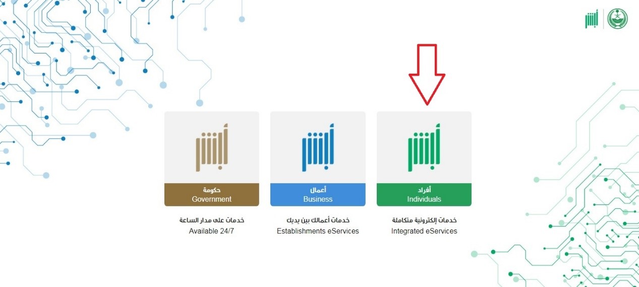 الاستعلام عن خدمات وافد برقم الحدود 