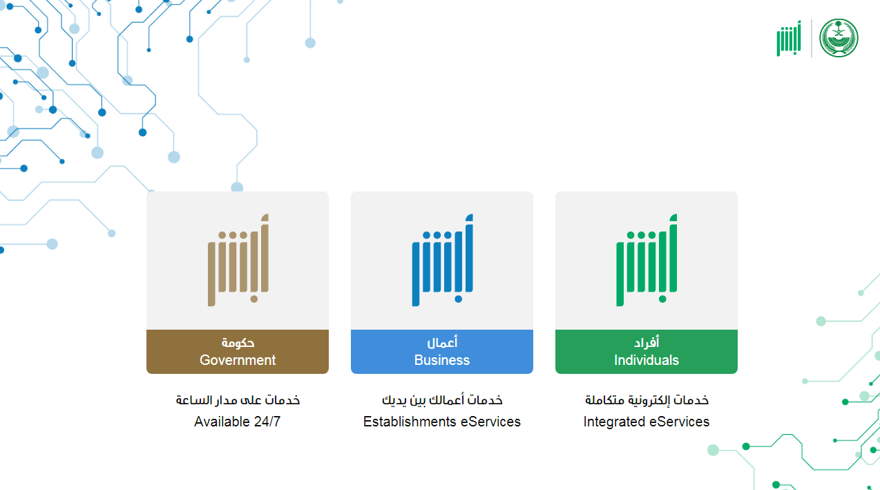 تغيير المهنة في أبشر من طالب إلى خريج