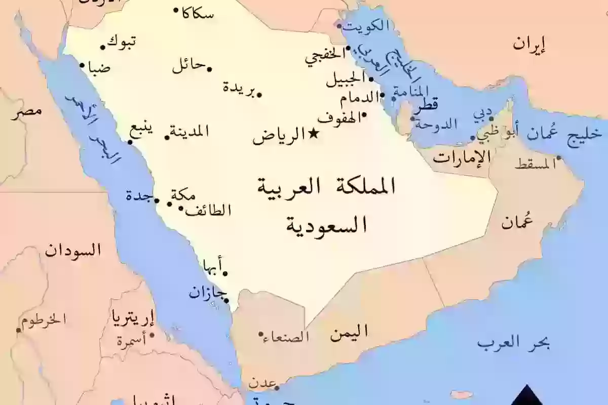 كم دولة لها حدود برية مع السعودية؟ أكبر دولة لها حدود مع المملكة؟